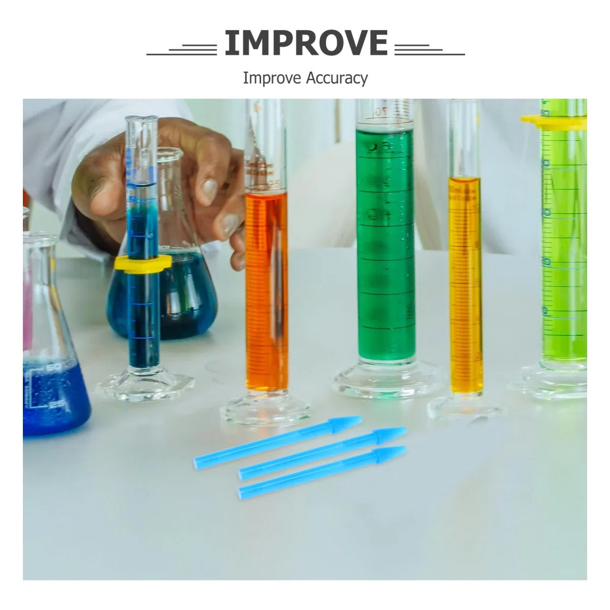 SOLUSTRE 100 Pezzi Bastoncino Per Macinare Pestelli Per Provette Fiale Per Microcentrifuga Con Pestello e Tubo Bacchette Per Campioni Da Laboratorio Bastoncini Campione Blue Plastica