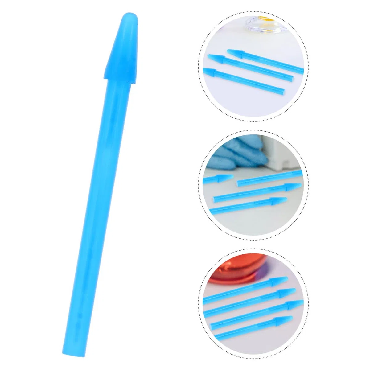 SOLUSTRE 100 Pezzi Bastoncino Per Macinare Pestelli Per Provette Fiale Per Microcentrifuga Con Pestello e Tubo Bacchette Per Campioni Da Laboratorio Bastoncini Campione Blue Plastica