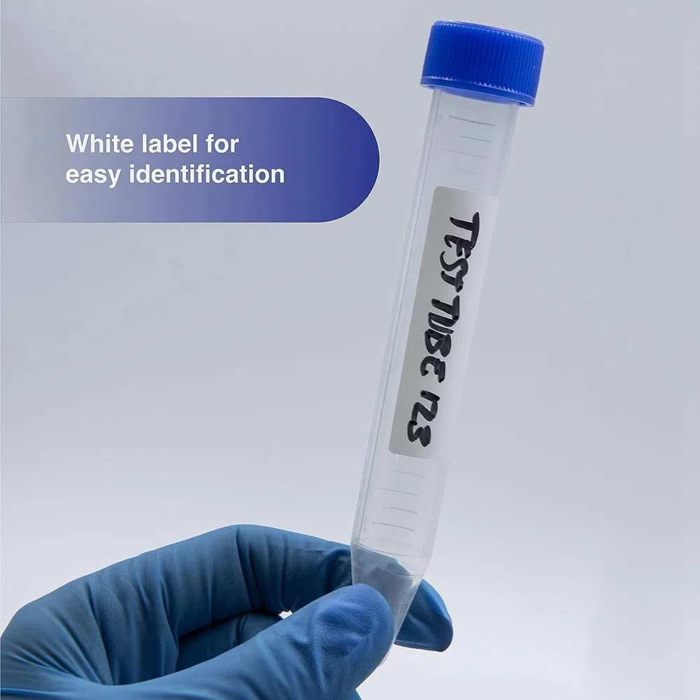 Provette per Centrifuga Autoportanti da 50 Ml, [Confezione da 50] Provette in Plastica con Tappi A Vite, Provette Sterili da 50 Ml con Coperchi Durevoli